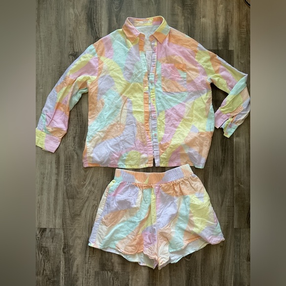 Peppermayo colorful short set size small - Picture 1 of 4